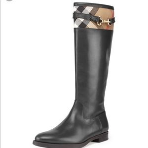 Authentic Burberry leather boots